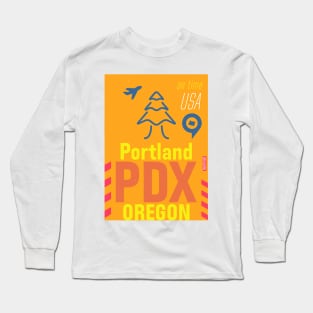 Oregon Portland PDX airport Long Sleeve T-Shirt